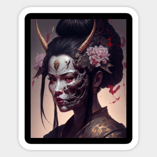 Geisha Oni Sticker